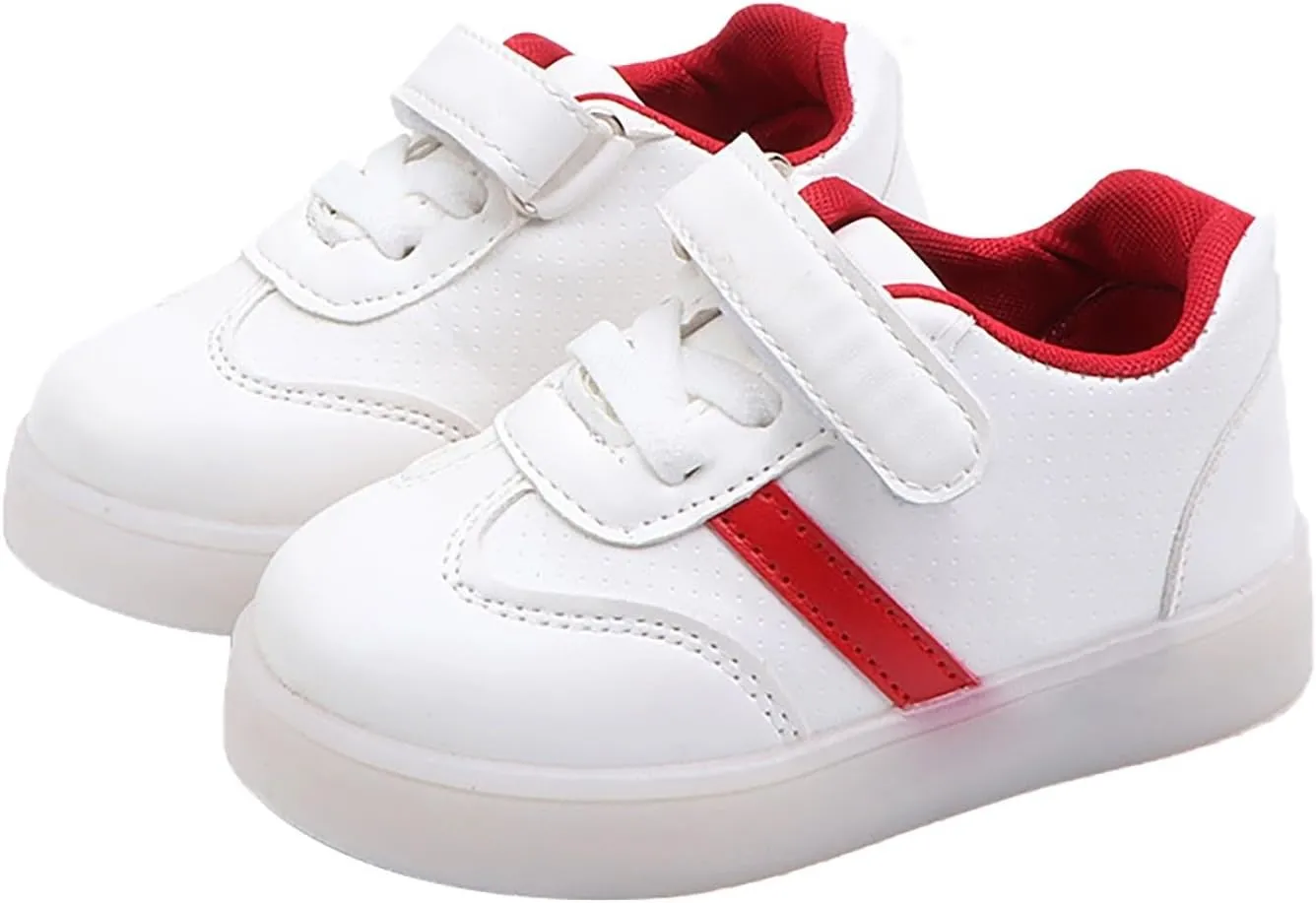 Toddler Girls Boys Led Light Up Sneaker Flashing Lightweight Mesh Breathable Sport Athletic Walking Running Shoes