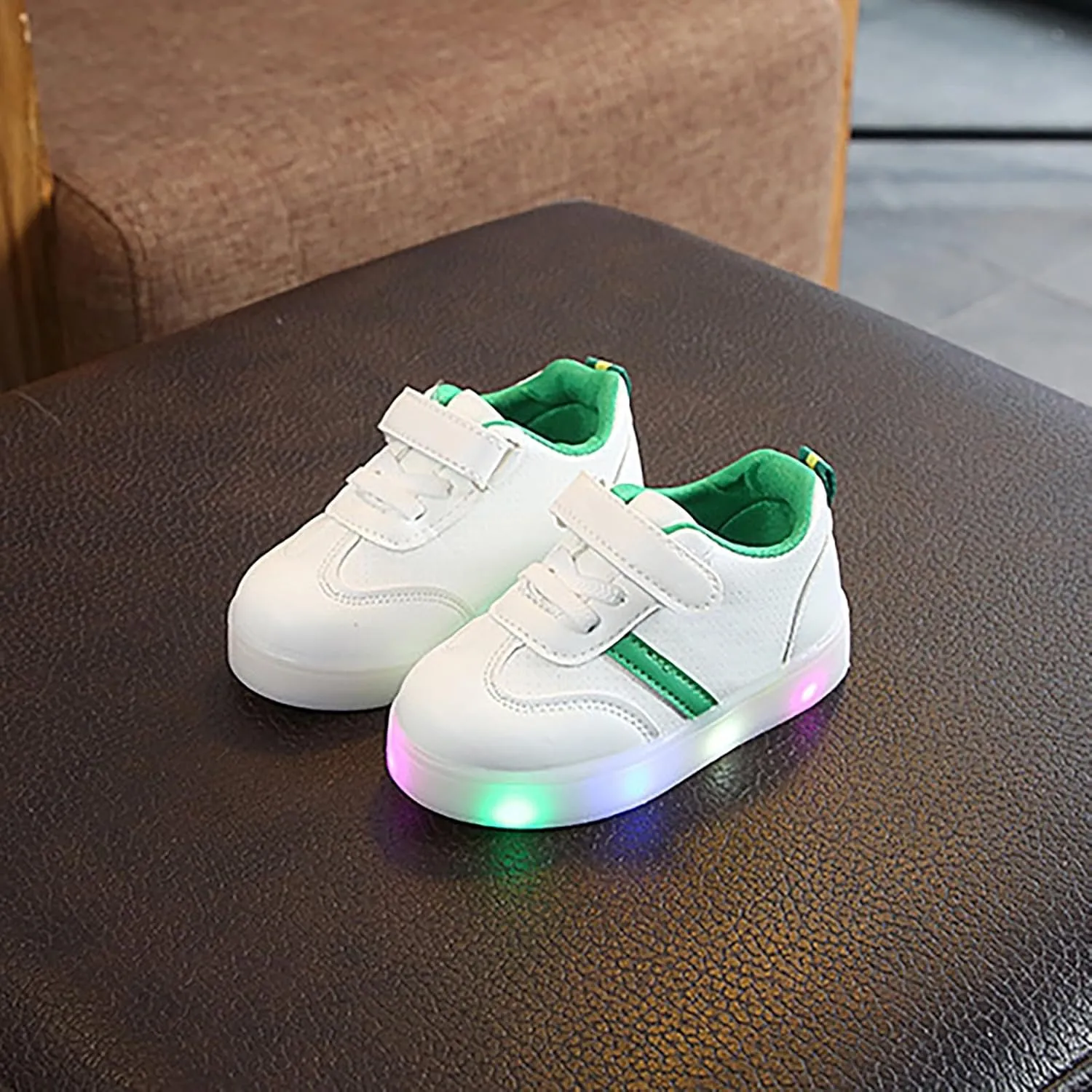 Toddler Girls Boys Led Light Up Sneaker Flashing Lightweight Mesh Breathable Sport Athletic Walking Running Shoes