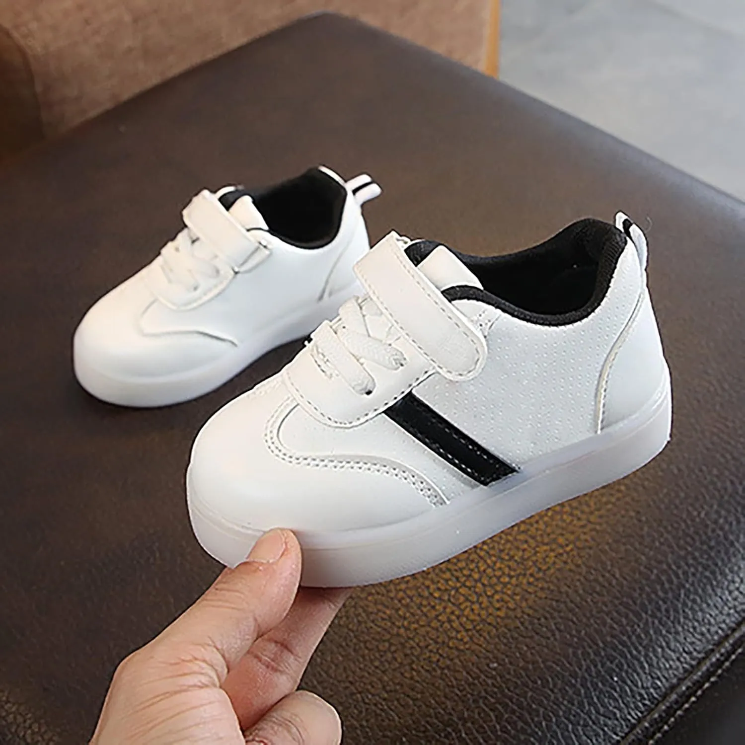 Toddler Girls Boys Led Light Up Sneaker Flashing Lightweight Mesh Breathable Sport Athletic Walking Running Shoes