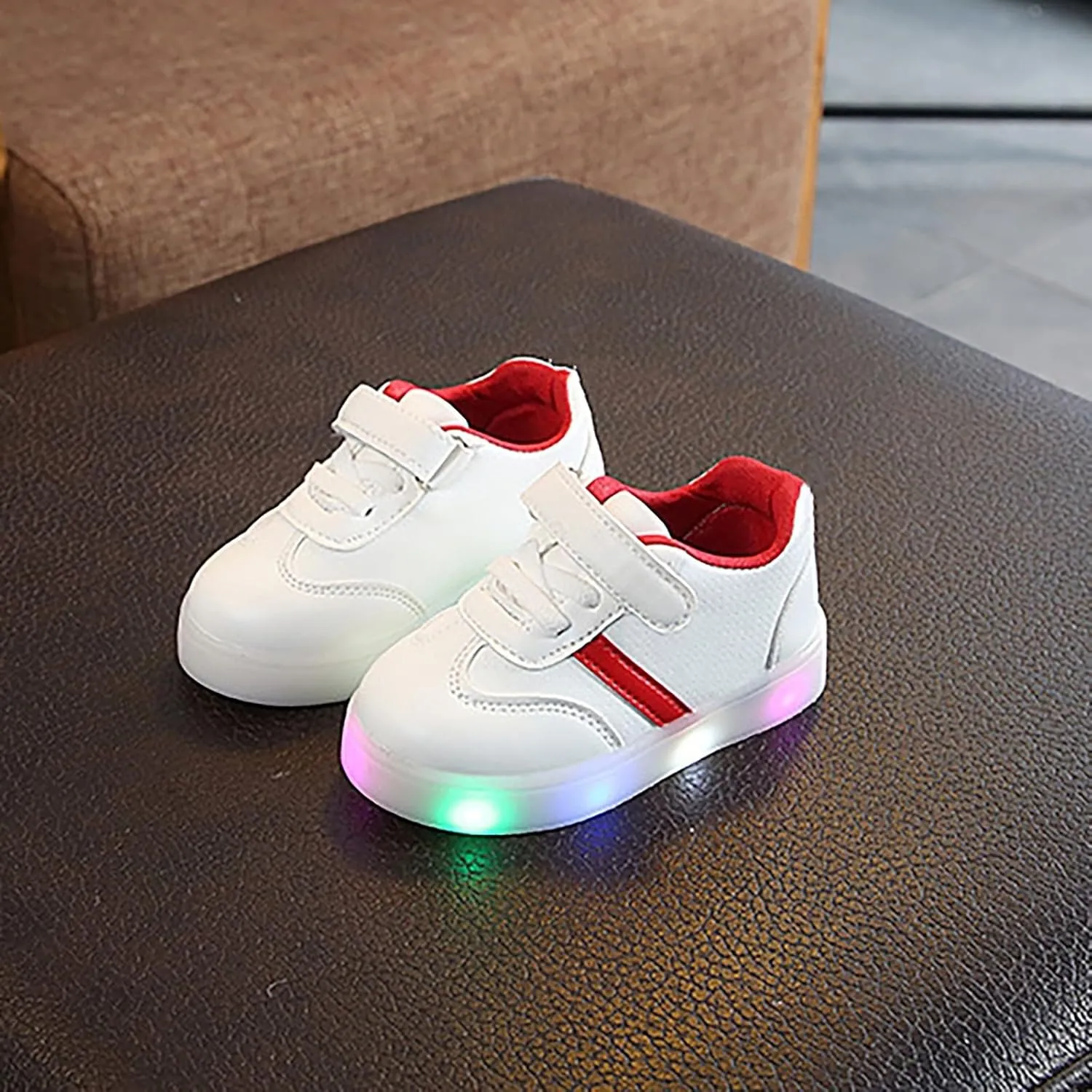 Toddler Girls Boys Led Light Up Sneaker Flashing Lightweight Mesh Breathable Sport Athletic Walking Running Shoes