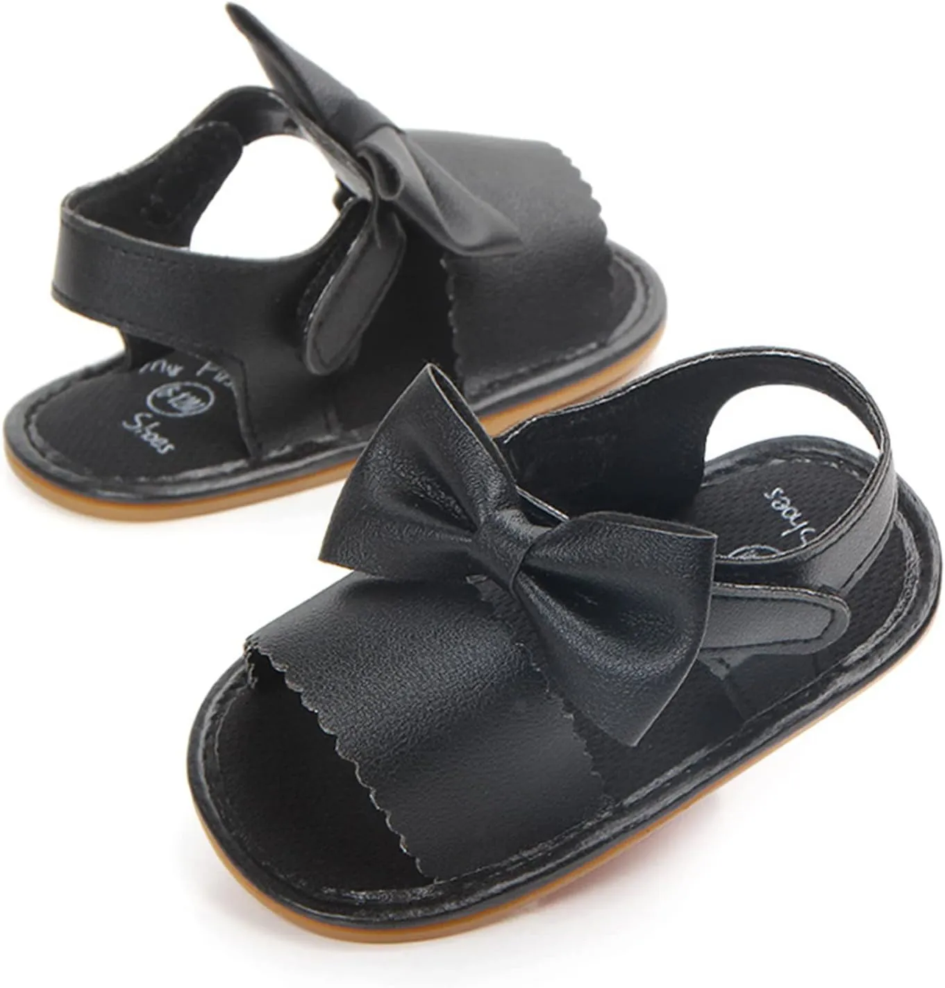 Toddler Girls Sandals Infant Summer Soft Solid Baby Anti Slip Bow Girls Shoes Crib Baby Shoes Kids Sandals