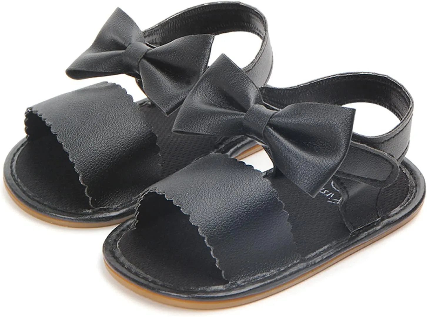 Toddler Girls Sandals Infant Summer Soft Solid Baby Anti Slip Bow Girls Shoes Crib Baby Shoes Kids Sandals