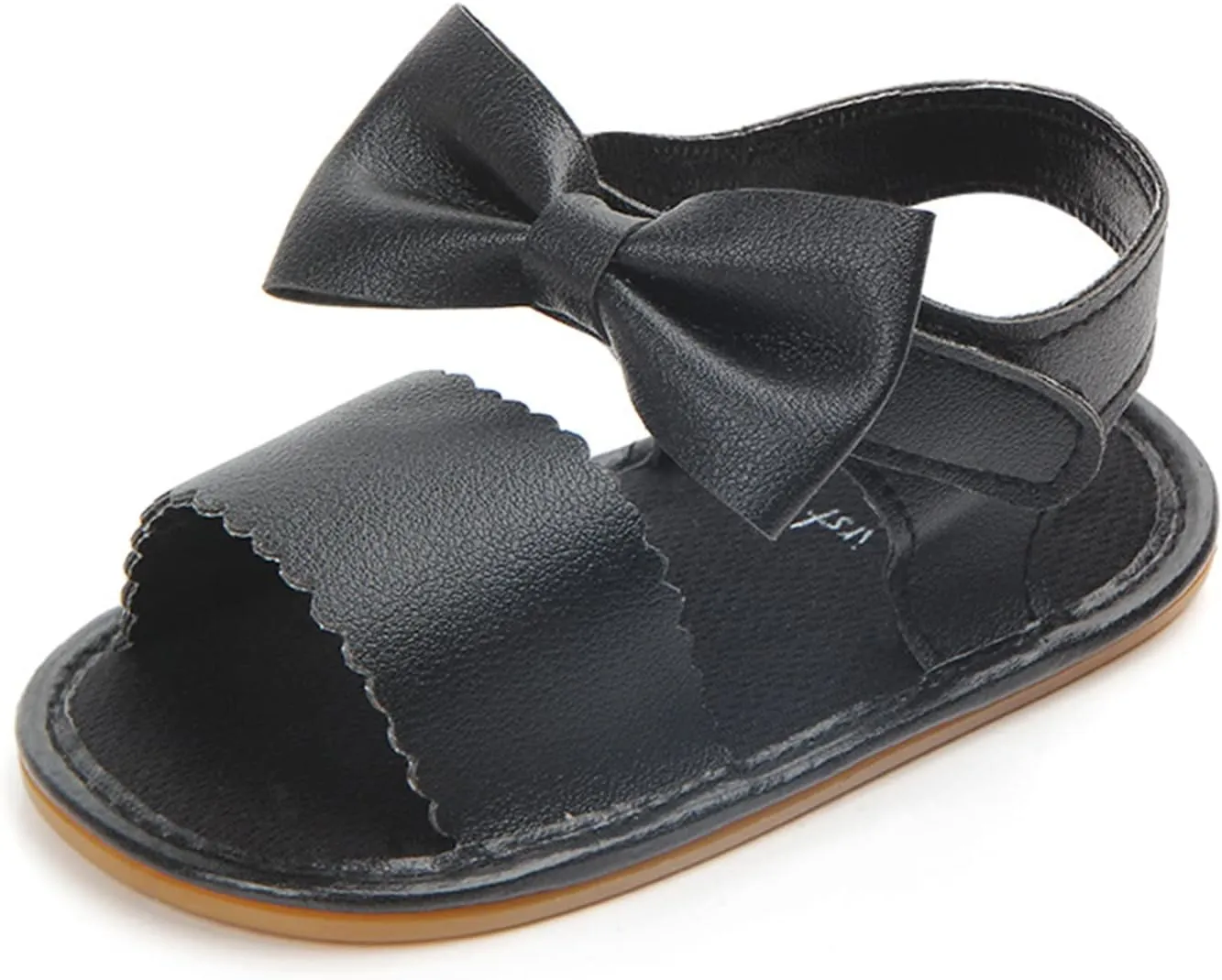 Toddler Girls Sandals Infant Summer Soft Solid Baby Anti Slip Bow Girls Shoes Crib Baby Shoes Kids Sandals