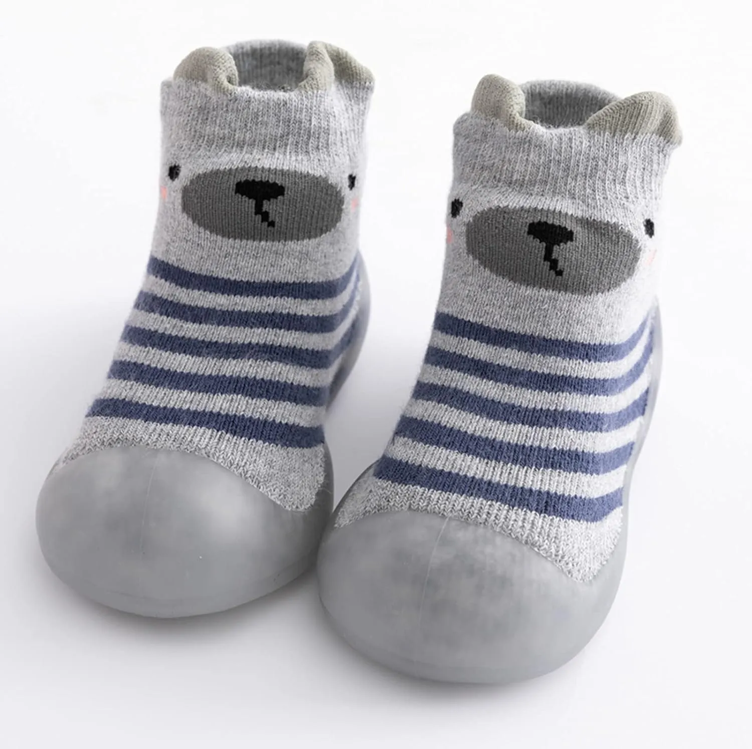 Toddler House Slippers Boys Kids Toddler Baby Boys Girls Solid Warm Knit Soft Sole Rubber Shoe Slipper Boys Owl Slippers