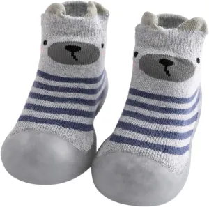 Toddler House Slippers Boys Kids Toddler Baby Boys Girls Solid Warm Knit Soft Sole Rubber Shoe Slipper Boys Owl Slippers