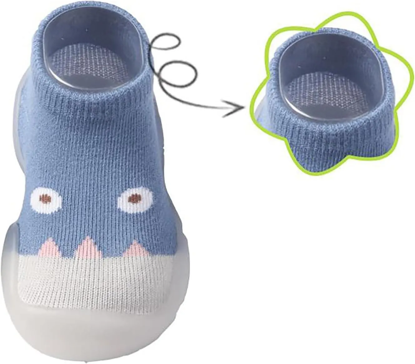 Toddler Infant Knit Sneaker Baby Newborn Boys Girls Sock Shoes Indoor First Walking Shoes Non Slip Comfy Casual Light