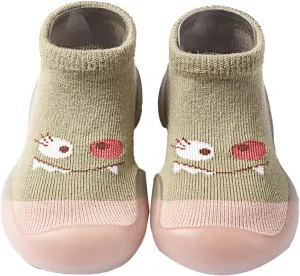 Toddler Infant Knit Sneaker Baby Newborn Boys Girls Sock Shoes Indoor First Walking Shoes Non Slip Comfy Casual Light