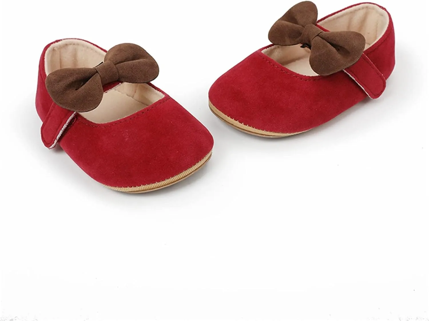 Toddler Kids Infant Girls Soild Bowknot Princress Shoes Soft Sole The Floor Barefoot Non Led Kids Shoes for Girls