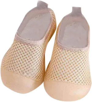 Toddler Kids Infant Newborn Baby Boys Girls Summer Shoes Solid Soft Soles First Walkers Antislip (Coffee, 6-12 Months)