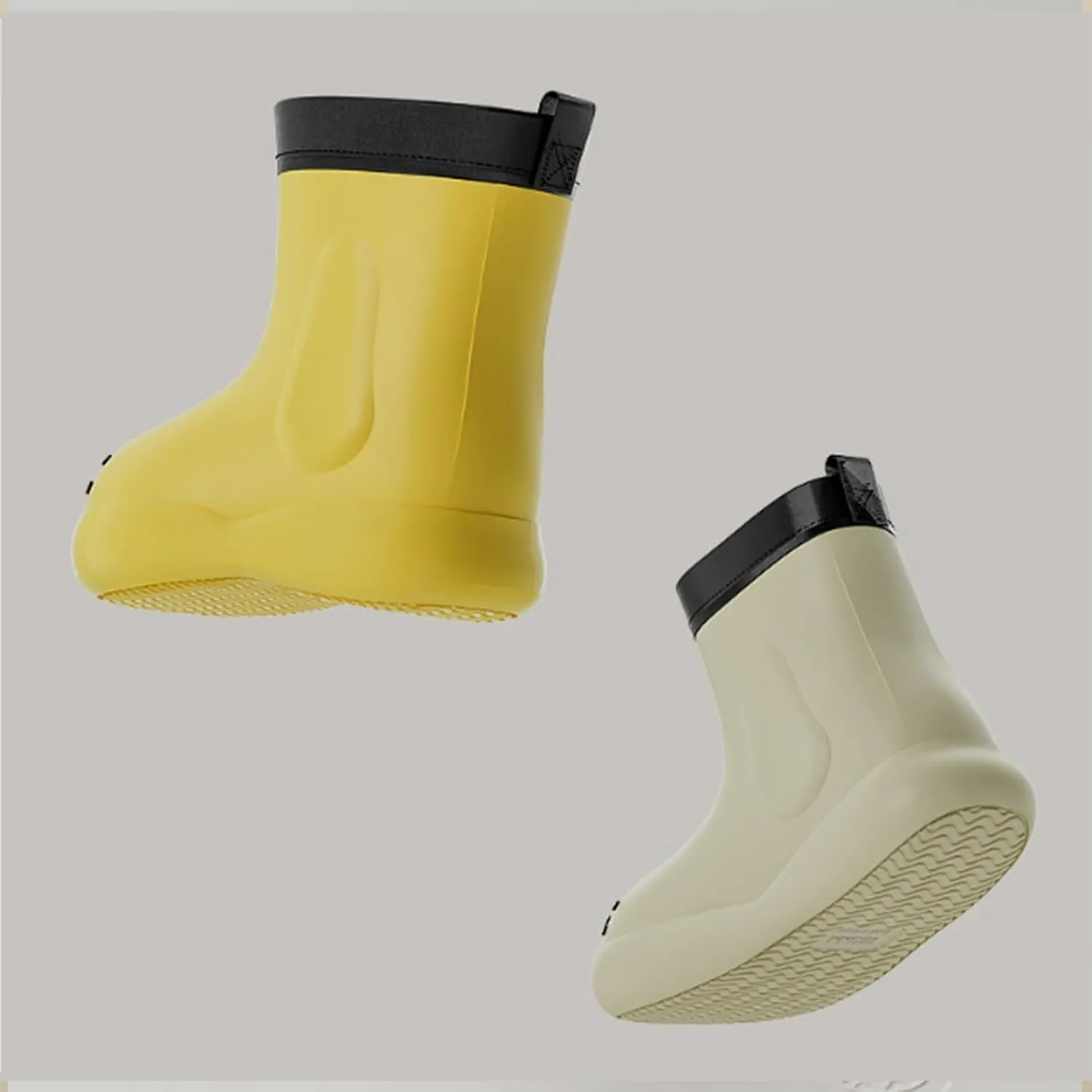 Toddler Kids Waterproof Cute Cartoon Rain Boots Rubber Soft Sole Outdoor Play Work Shoes for Fancy Shoes for Girls