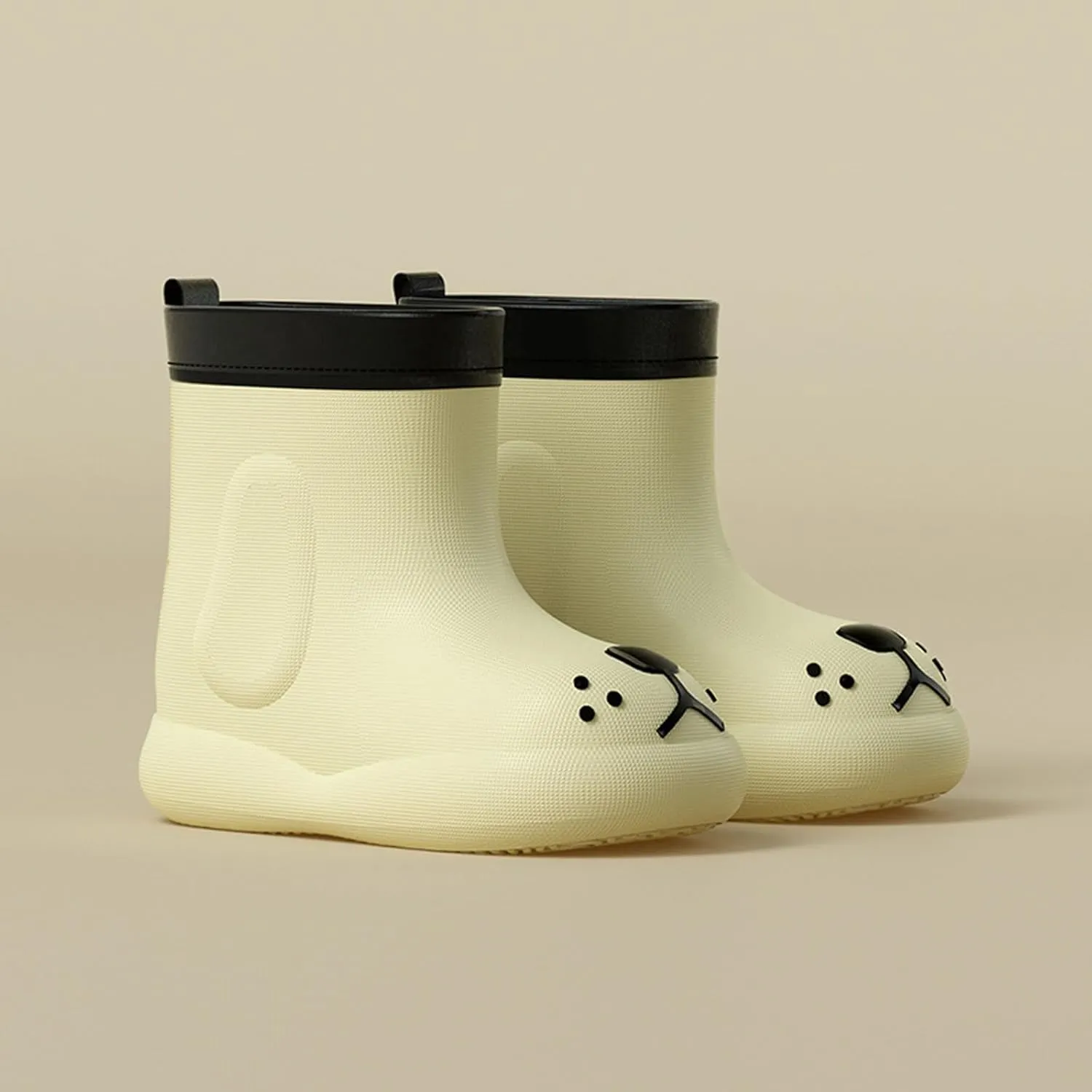 Toddler Kids Waterproof Cute Cartoon Rain Boots Rubber Soft Sole Outdoor Play Work Shoes for Fancy Shoes for Girls