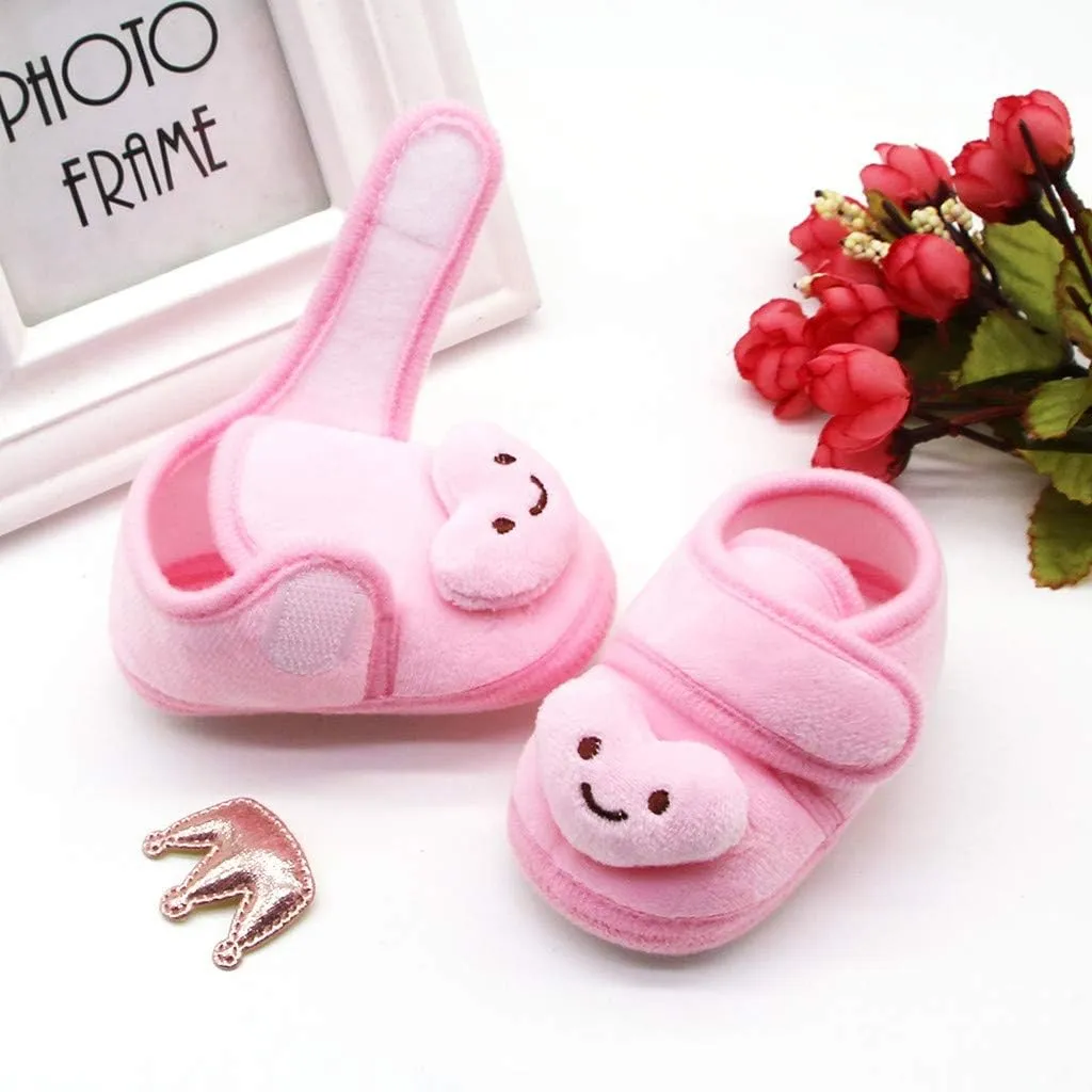 Toddler Size 6 Shoe Stars Girls Soft Sole Infant Boots Baby Shoes Warm Winter Plush Shoes Girl Shows Size 9