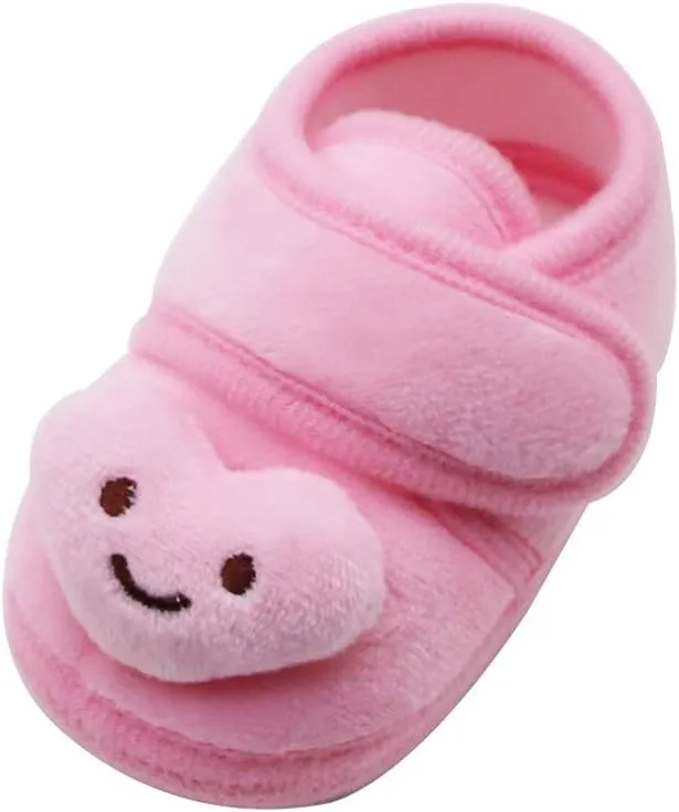 Toddler Size 6 Shoe Stars Girls Soft Sole Infant Boots Baby Shoes Warm Winter Plush Shoes Girl Shows Size 9