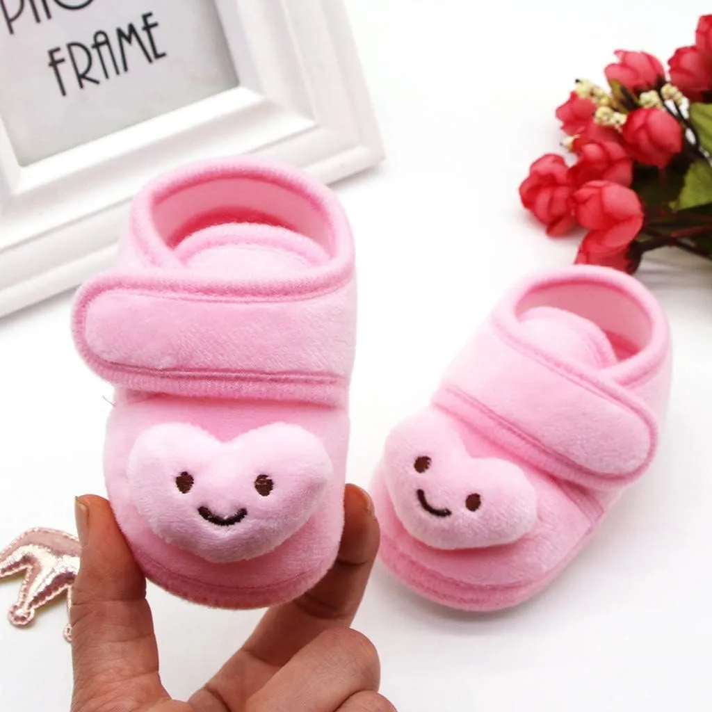Toddler Size 6 Shoe Stars Girls Soft Sole Infant Boots Baby Shoes Warm Winter Plush Shoes Girl Shows Size 9