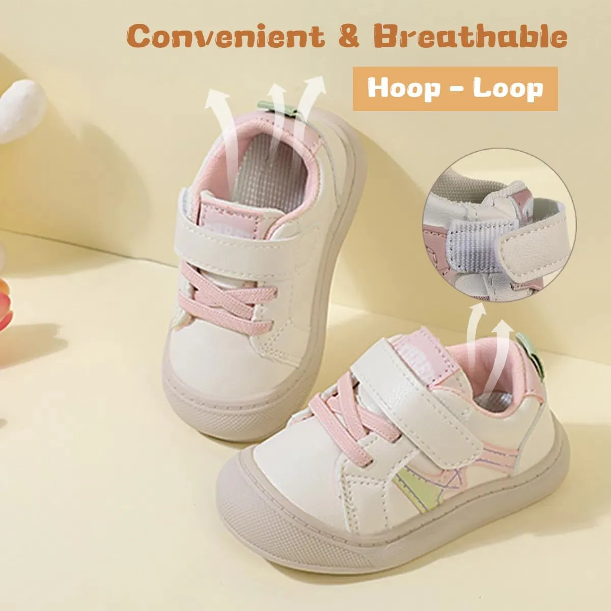 Toddler Sneakers Boys Girls Wide Toe Box Barefoot Shoes Preschool Comfortable First Walking Shoes Running Outdoor Activities