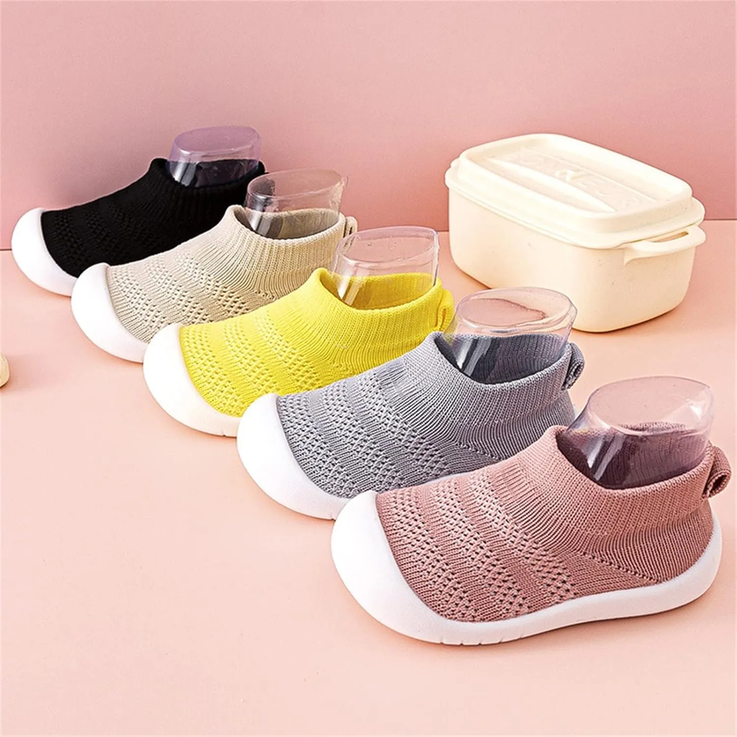 Toddler Sock Shoes Baby Walking Mesh Breathable Shoes Infant Slippers Boys & Girls Non-Slip First Walkers Sneakers