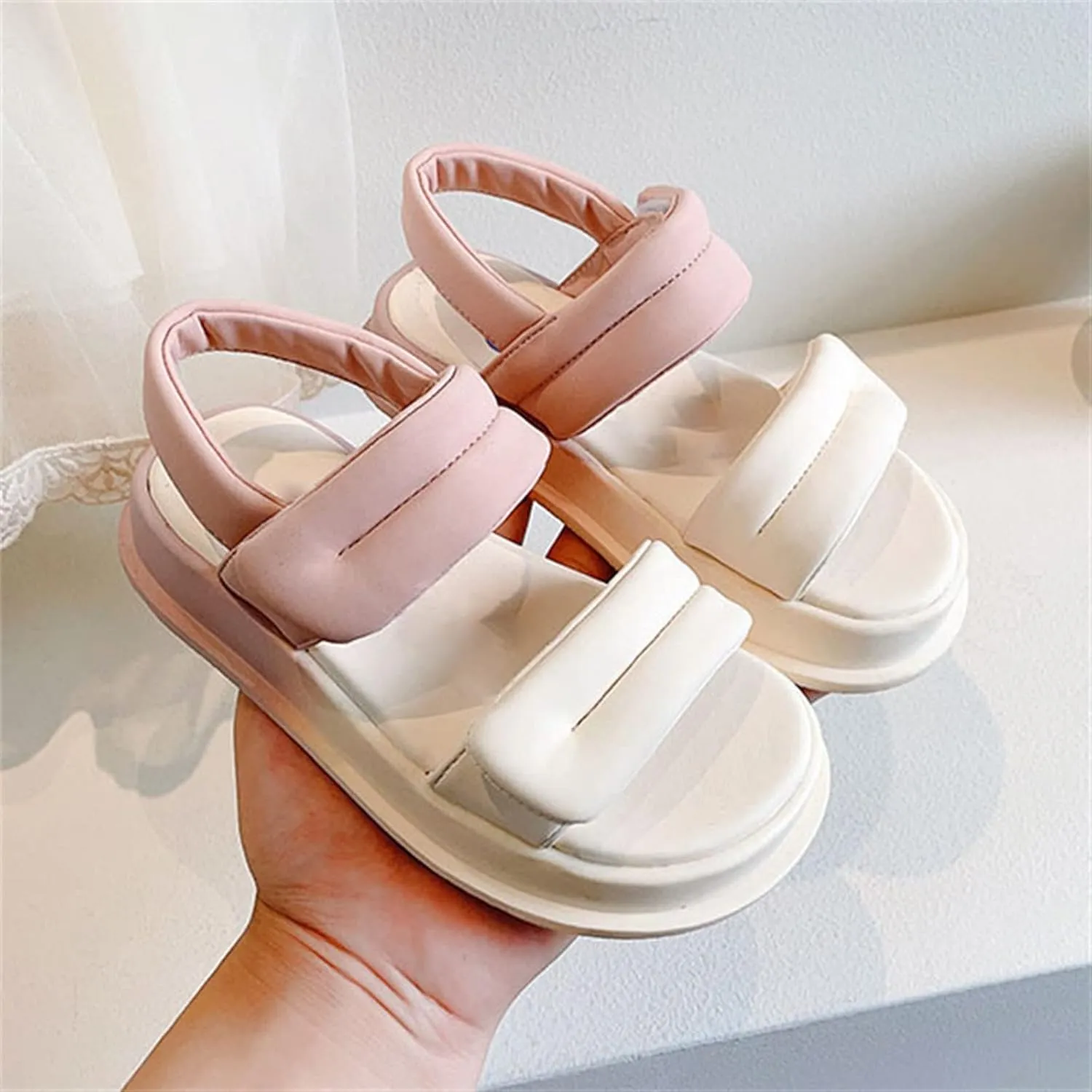 Toddler Soft Sole Foot Warmer Toddler Girls Eva Sandals Summer Outdoor Open Toe Soft Rubber Sole Beach Water
