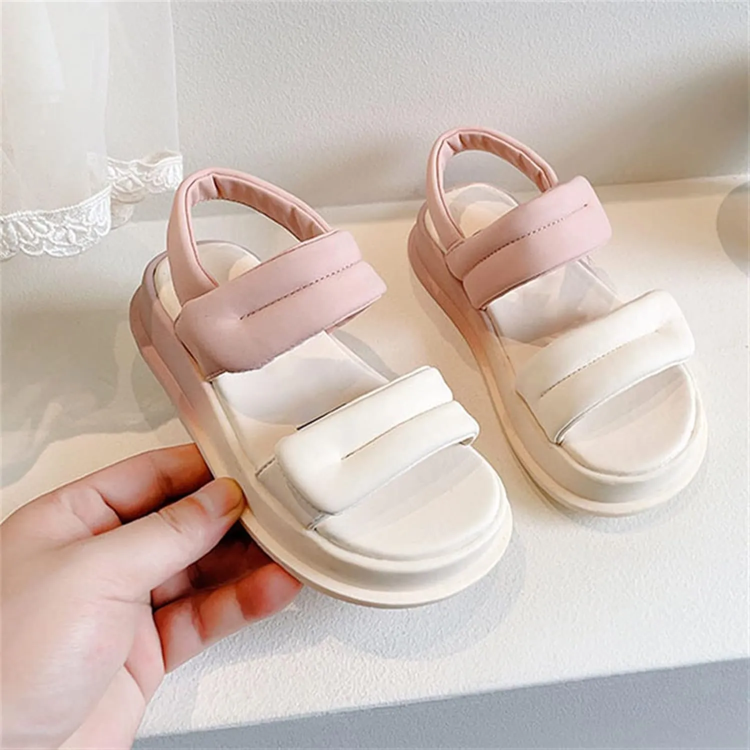 Toddler Soft Sole Foot Warmer Toddler Girls Eva Sandals Summer Outdoor Open Toe Soft Rubber Sole Beach Water