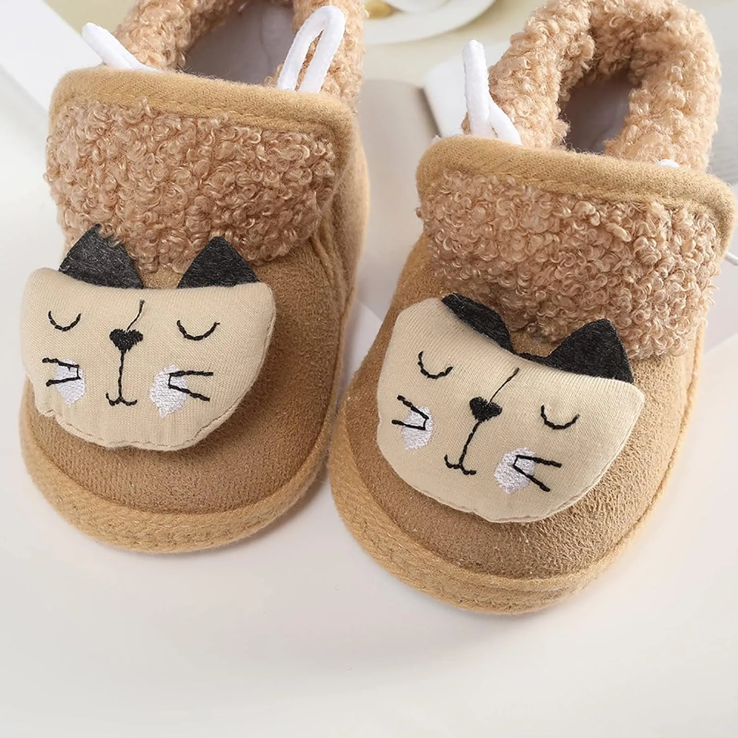 Toddler Walking Shoes Baby Girls Boys Warm Shoes Soft Sole Booties Snow Boots Infant Comfortable Shoes