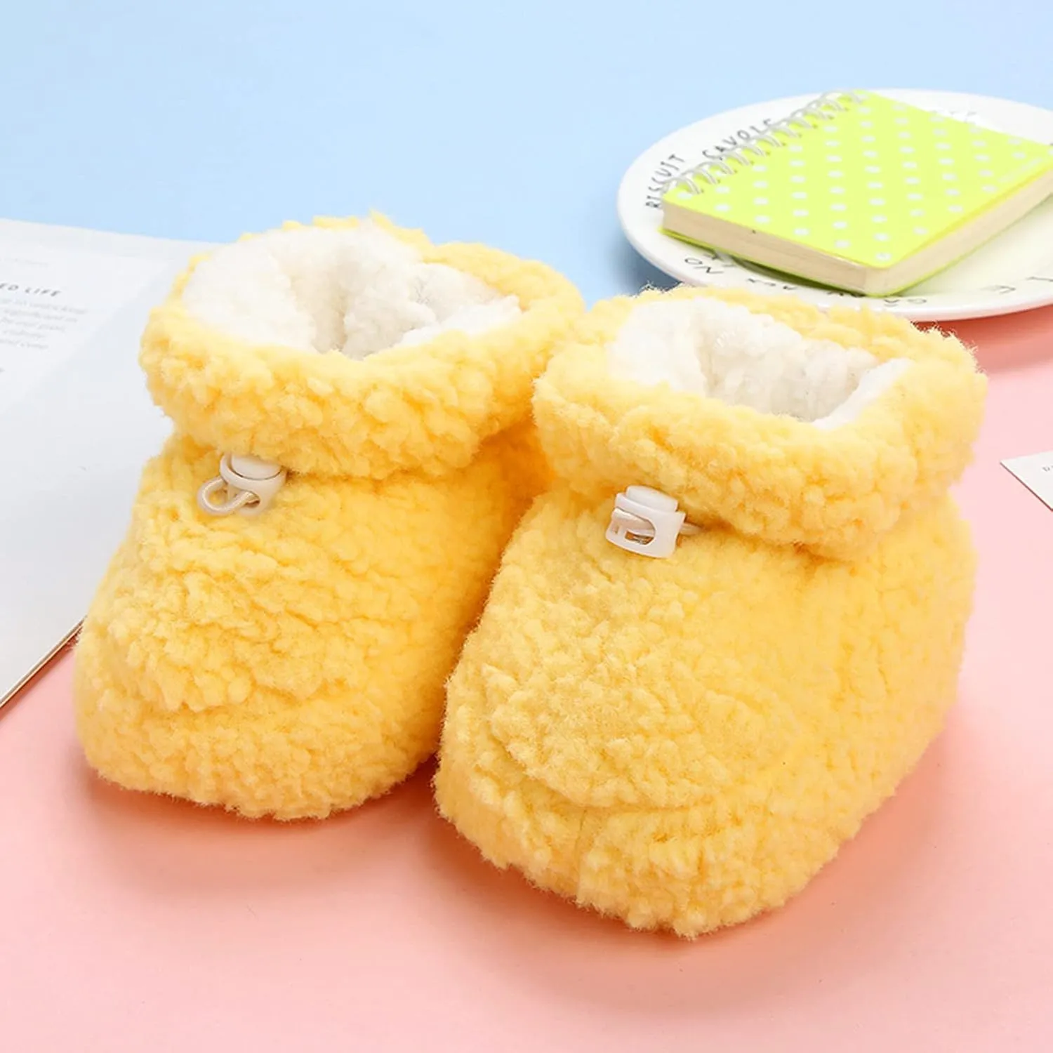 Toddler Winter Plush Thickened Baby Shoes Soft Sole Warm Girls Socks Cotton Shoes for Babys Slip on for Boys