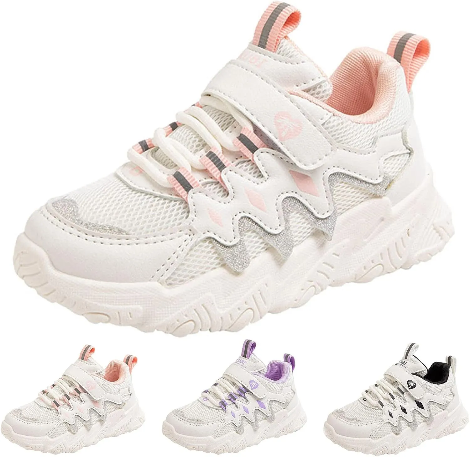 Toddler/Little Kid Running/Walking Shoes Boys Girls Thick Soft Sole Mesh Breathable Comfortable Sports Sneakers
