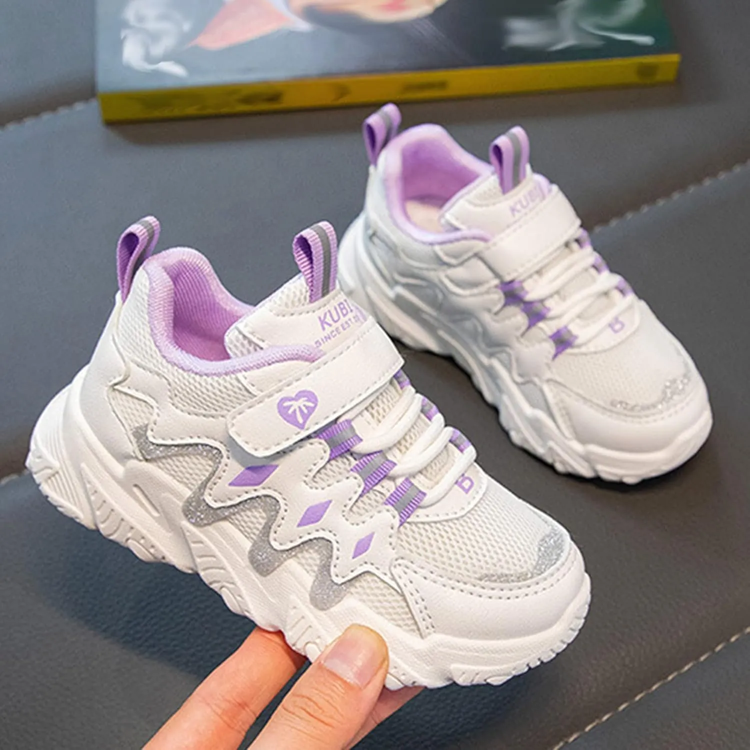Toddler/Little Kid Running/Walking Shoes Boys Girls Thick Soft Sole Mesh Breathable Comfortable Sports Sneakers