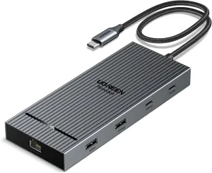 UGREEN Revodok 10 in 1 USB C Docking Station Dual 4K Monitor, USBC Hub with 2 HDMI, USB A&C 3.2 Ports, SD/TF Card Reader, PD 100W Charging, USB C Dock with 1Gbps Ethernet for Dell, HP, XPS and More