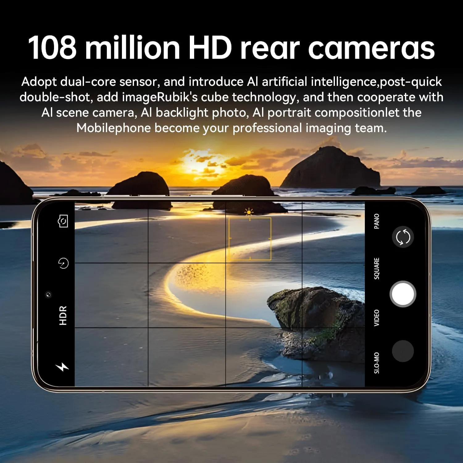 Unlocked Android Phones S16PROMAX, 12GB 512GB Smartphone, 6800mAh Battery Android 14 Unlocked Phones, Face ID/Fingerprint Unlock/5G/Dual SIM/GPS