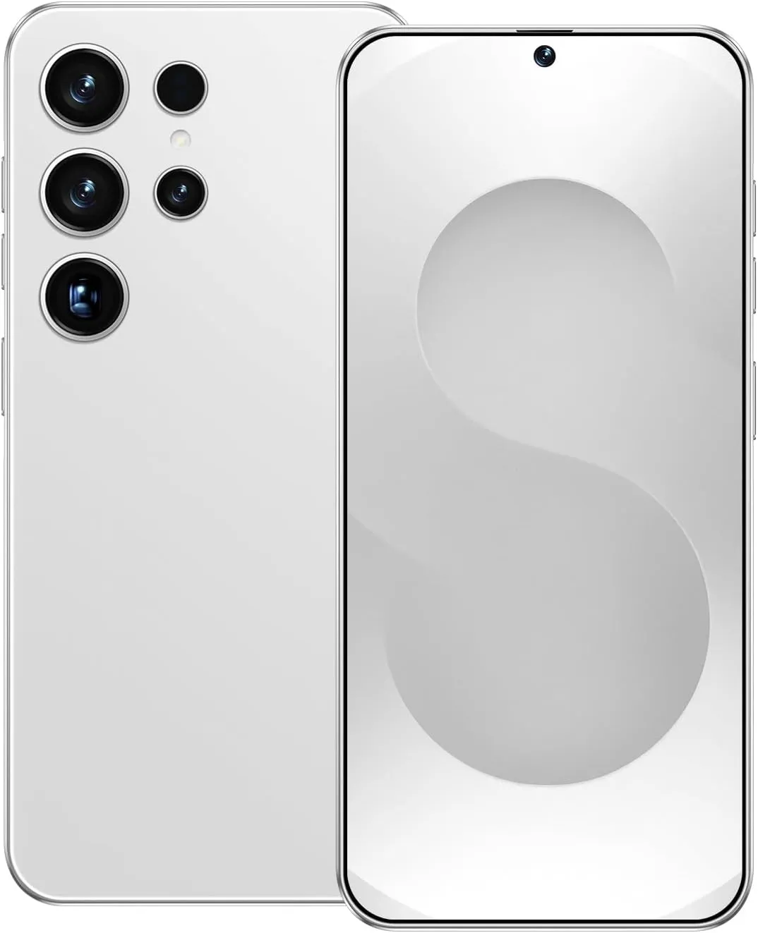 Unlocked Cell Phones, X25  Dual SIM Android Phone, 6GB 256GB Unlocked Smartphone, Super Fast Charging, 6000 mAh Battery, 13MP 24MP Camera, Face ID, US Version, 5G Phone, GPS (Milk White)