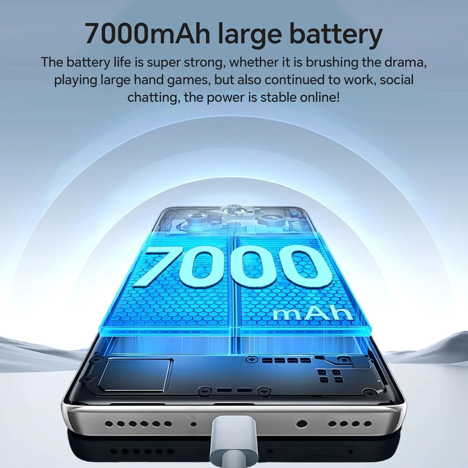 Unlocked Phones P16 Promax, 6.7" HD Screen Cell Phone with Android 14, 12GB 512GB, 108MP 48MP Camera Unlocked Smartphone, 7000mAh Battery/5G/Dual Sim/Face ID/GPS, White