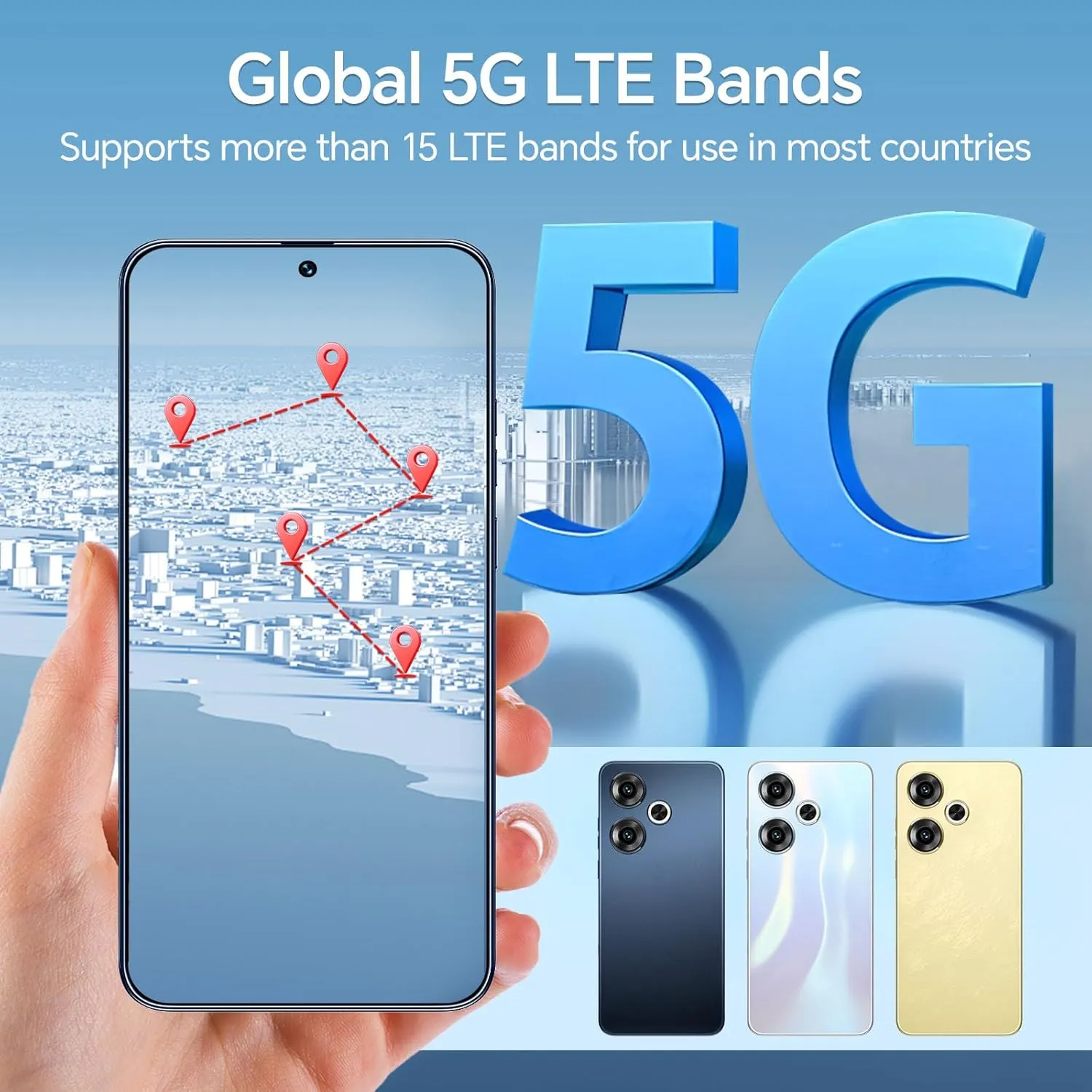 Unlocked Phones S19, Android 14 Mobile Phone, 12GB 512GB Smartphone, 5G Dual SIM, 48MP 108MP Camera Cell Phone, 6.8'' Screen, 6800mAh Battery, Face ID, Sliver