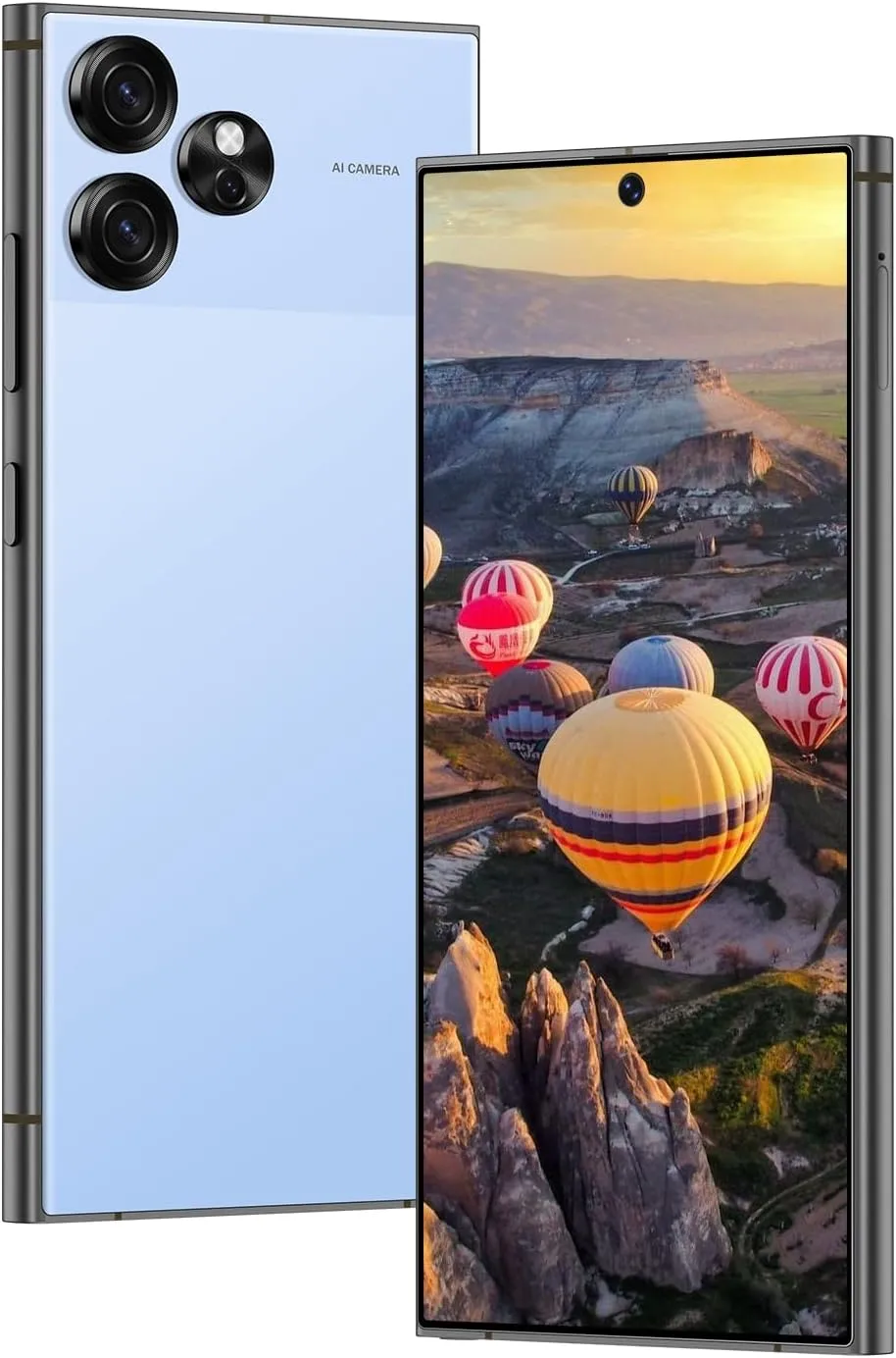 Unlocked Phones S24 Ultra Smartphone Android 13 Cell Phones 8 256GB 6.8" HD Screen Dual SIM 108MP 48MP Camera 6800 mAh and Built-in Pen (Blue)
