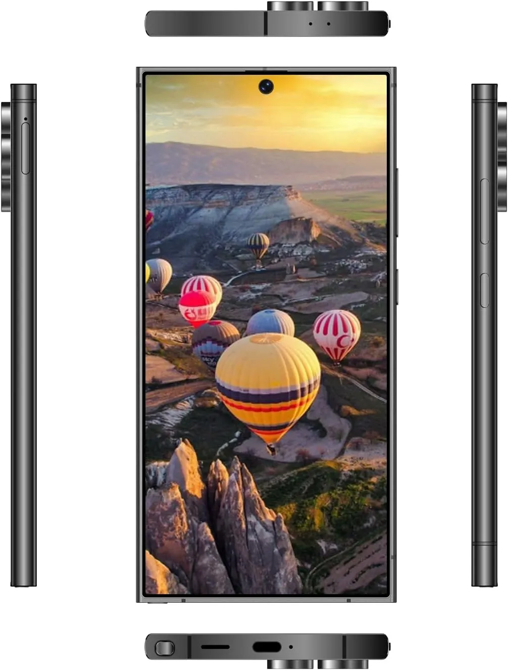 Unlocked Phones S24 Ultra Smartphone Android 13 Cell Phones 8 256GB 6.8" HD Screen Dual SIM 108MP 48MP Camera 6800 mAh and Built-in Pen (Blue)