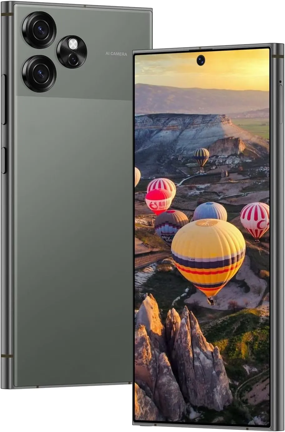 Unlocked Phones S24 Ultra Smartphone Android 13 Cell Phones 8 256GB 6.8" HD Screen Dual SIM 108MP 48MP Camera 6800 mAh and Built-in Pen (Green)