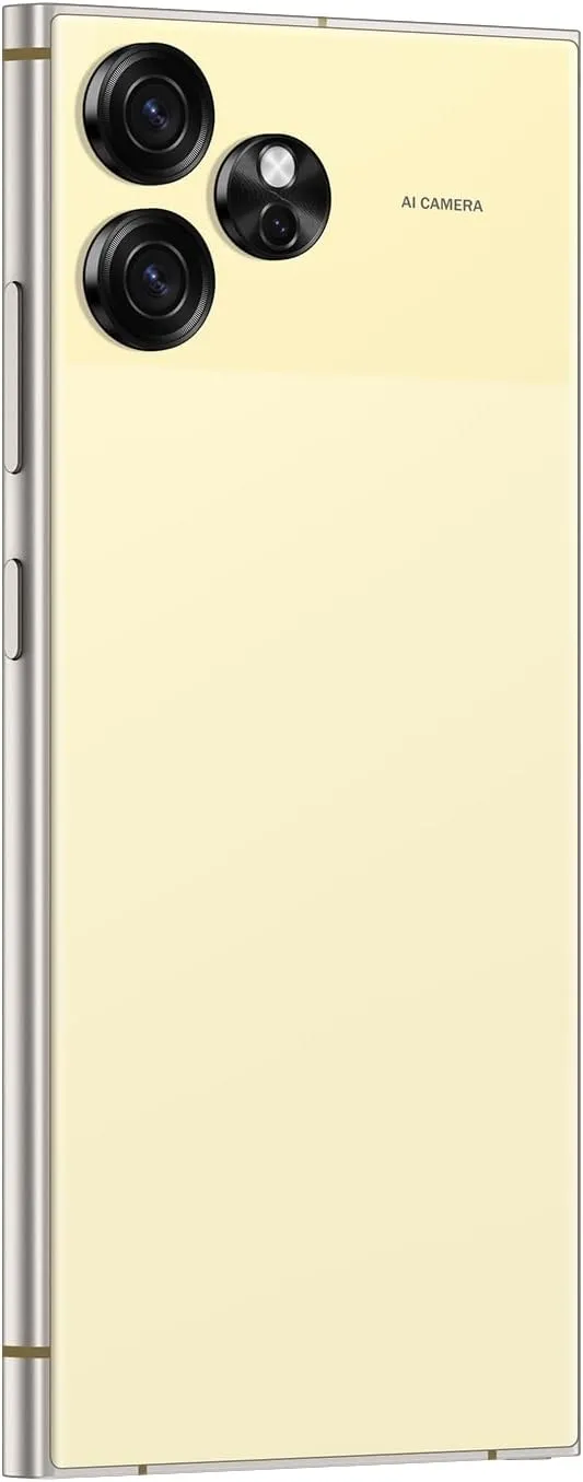 Unlocked Phones S24 Ultra Smartphone Android 13 Cell Phones 8 256GB 6.8" HD Screen Dual SIM 108MP 48MP Camera 6800 mAh and Built-in Pen (Lemon)