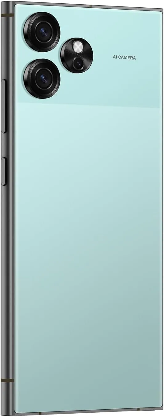 Unlocked Phones S24 Ultra Smartphone Android 13 Cell Phones 8 256GB 6.8" HD Screen Dual SIM 108MP 48MP Camera 6800 mAh and Built-in Pen (Light Cyan)