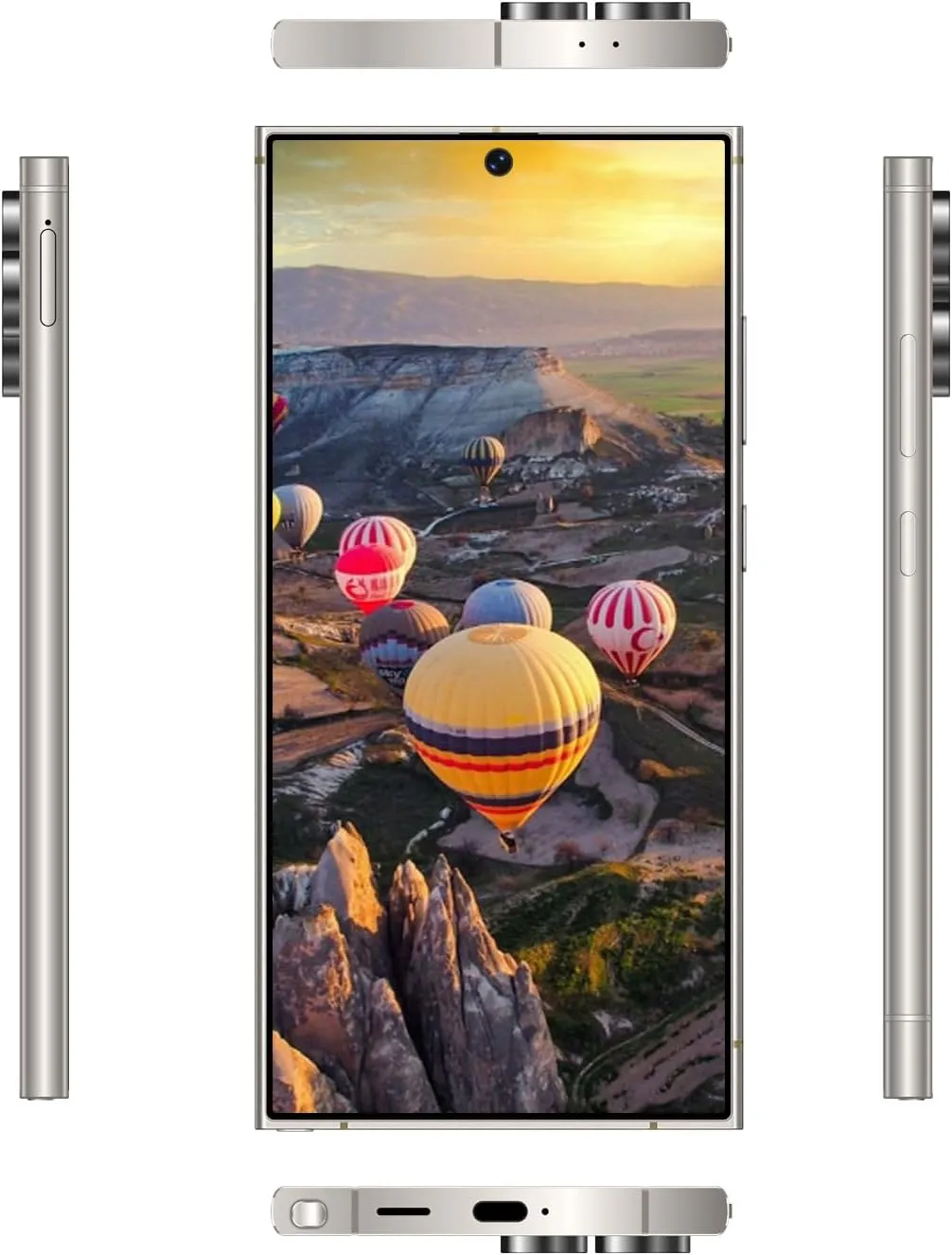 Unlocked Phones S24 Ultra Smartphone Android 13 Cell Phones 8 256GB 6.8" HD Screen Dual SIM 108MP 48MP Camera 6800 mAh and Built-in Pen (Titanium Grey)