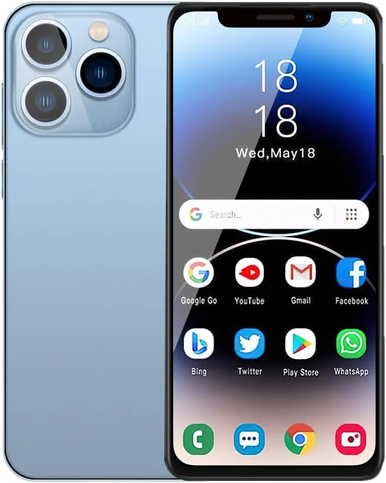 Unlocked Smartphone,6.11inch Cell Phone Android Phones Smart Phones Dual SIM CardDual Cameras 1GB RAM 16GB ROM Only Supports Dual SIM Card Frequency Band of 3GWCDMA 850/2100MHZ
