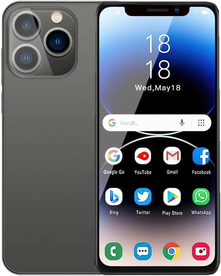 Unlocked Smartphone,6.11inch Cell Phone Android Phones Smart Phones Dual SIM CardDual Cameras 1GB RAM 16GB ROM Only Supports Dual SIM Card Frequency Band of 3GWCDMA 850/2100MHZ