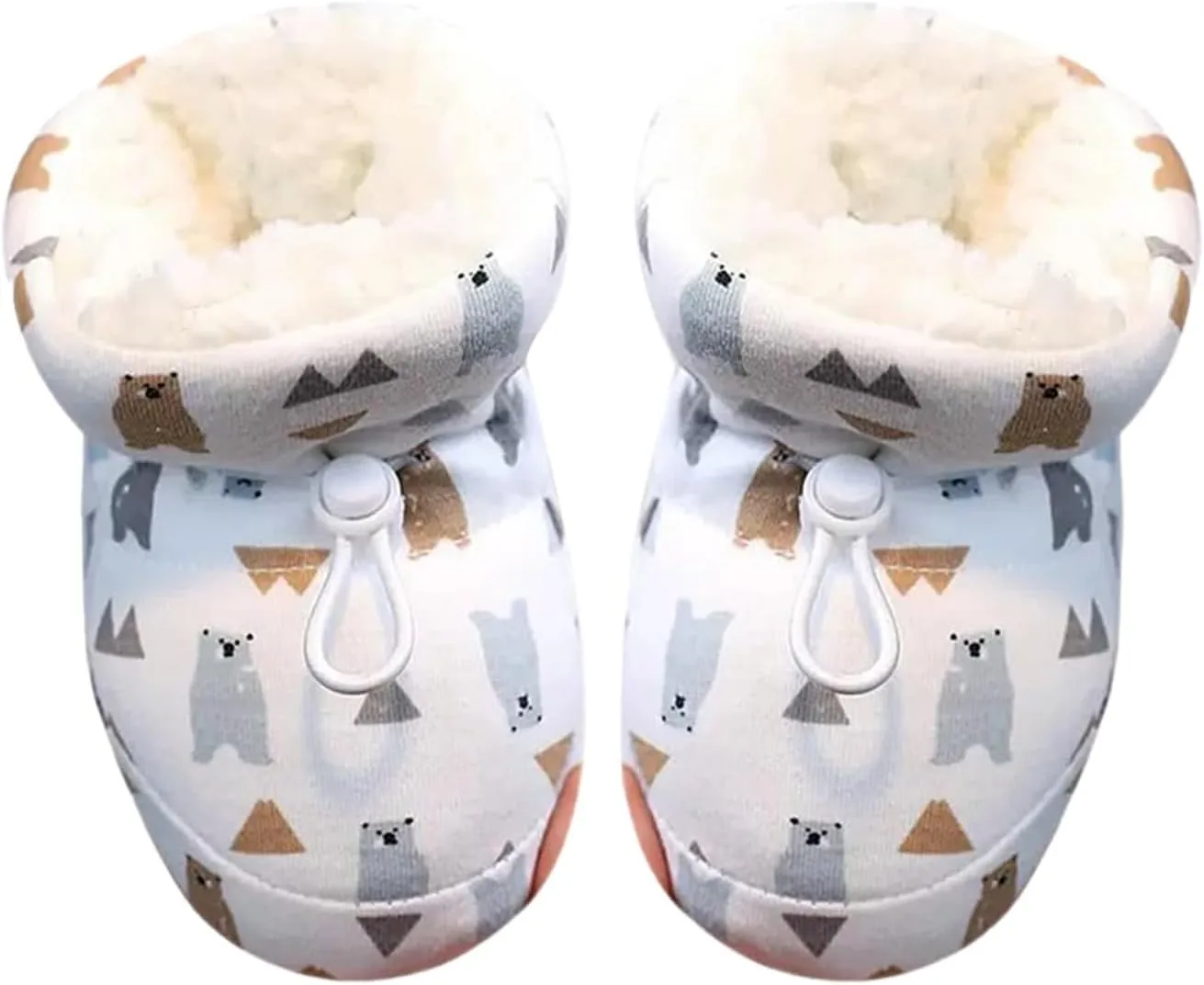 Warm Furry Baby Boots 2024 New Warm Cozy Fleece Baby Booties Winter Snow Anti Slip Soft Sole Warm Baby 6 Months Shoes