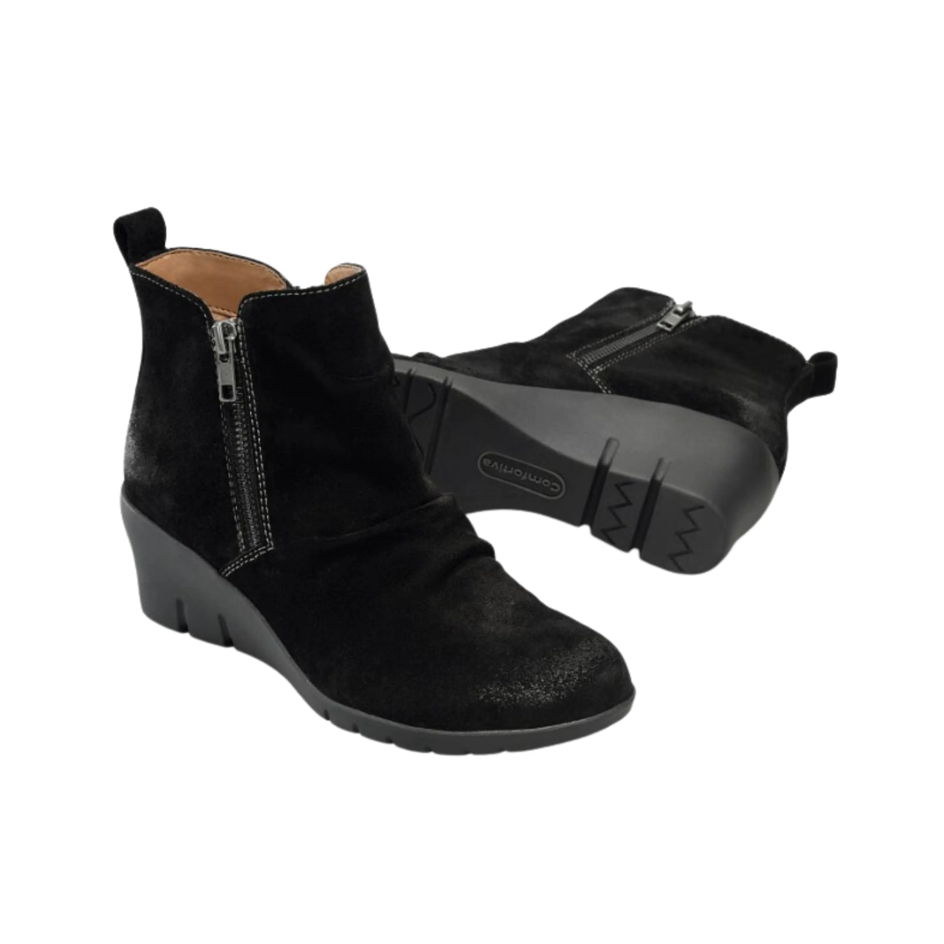 Women's Ana - Black Suede (Regular Width)