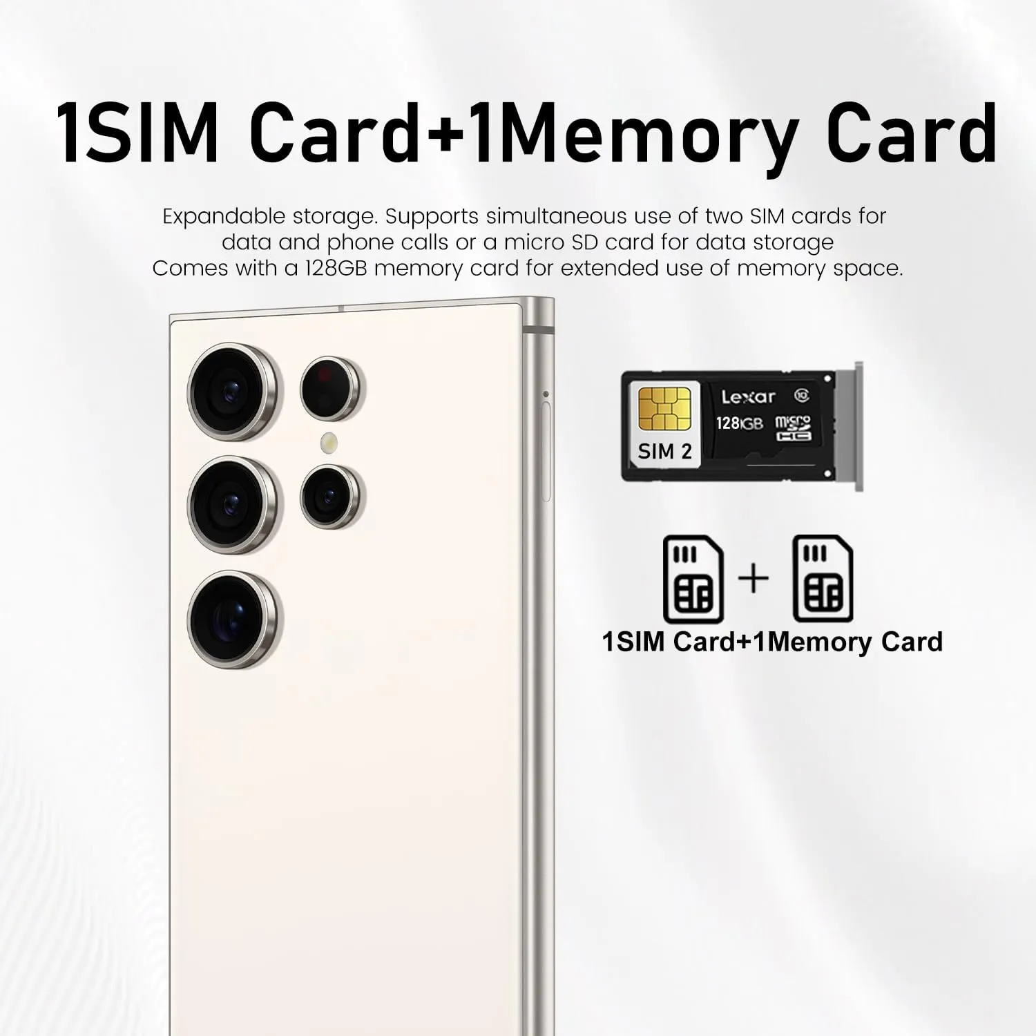 X24 Ultra Cell Phone, 8 256GB 128GB Smartphone, Unlocked Android Phone, 108MP Camera, Fast Processor, Long Battery Life, 2025 US Version, Dual SIM, 5G Phone (Milk White)