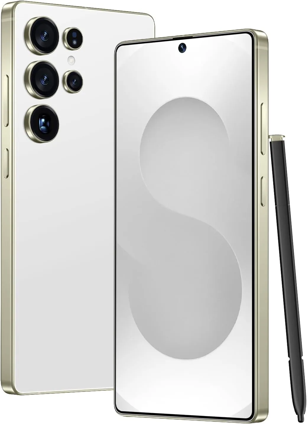 X25 Ultra 5G Cell Phone, Unlocked Android Smart Phone, 8 256GB 128GB Unlocked Android Phone, 6.9" LCD Display/108MP Camera/6800 mAh Battery/AI Face/US Version/Dual-SIM (Milk White)