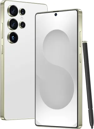 X25 Ultra 5G Cell Phone, Unlocked Android Smart Phone, 8 256GB 128GB Unlocked Android Phone, 6.9" LCD Display/108MP Camera/6800 mAh Battery/AI Face/US Version/Dual-SIM (Milk White)