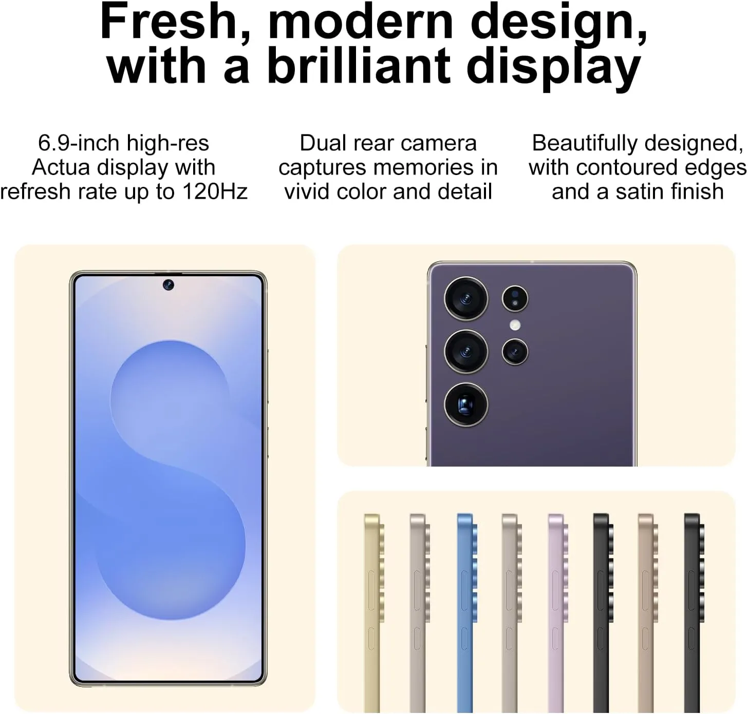 X25 Ultra 5G Cell Phone, Unlocked Android Smart Phone, 8 256GB 128GB Unlocked Android Phone, 6.9" LCD Display/108MP Camera/6800 mAh Battery/AI Face/US Version/Dual-SIM (Violets)