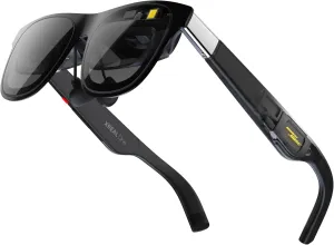XREAL One AR Glasses with X1 Chip, Native 3 DoF, 147" 50FOV 120Hz HD Display, Renowned Audio, 3 Adjustable Lens Transparency, Smart Glasses for iPhone 16/15, Steam Deck, ROG, Mac, PC, Android & iOS