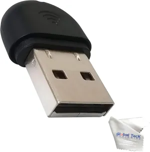 Yealink WF40 USB Wi-Fi Dongle Adapter for Desk Phones - Compatible Phone Models - T27G, T29G, T46G, T48G, T41S, T42S, T46S, T48S, T52S, T54S, T42U, T43U, T46U, T48U, Global Teck Microfiber Cloth